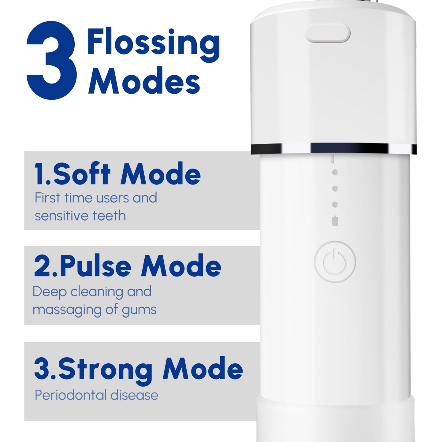 Cordless Water Flosser for Teeth, Portable Rechargeable Oral Irrigator