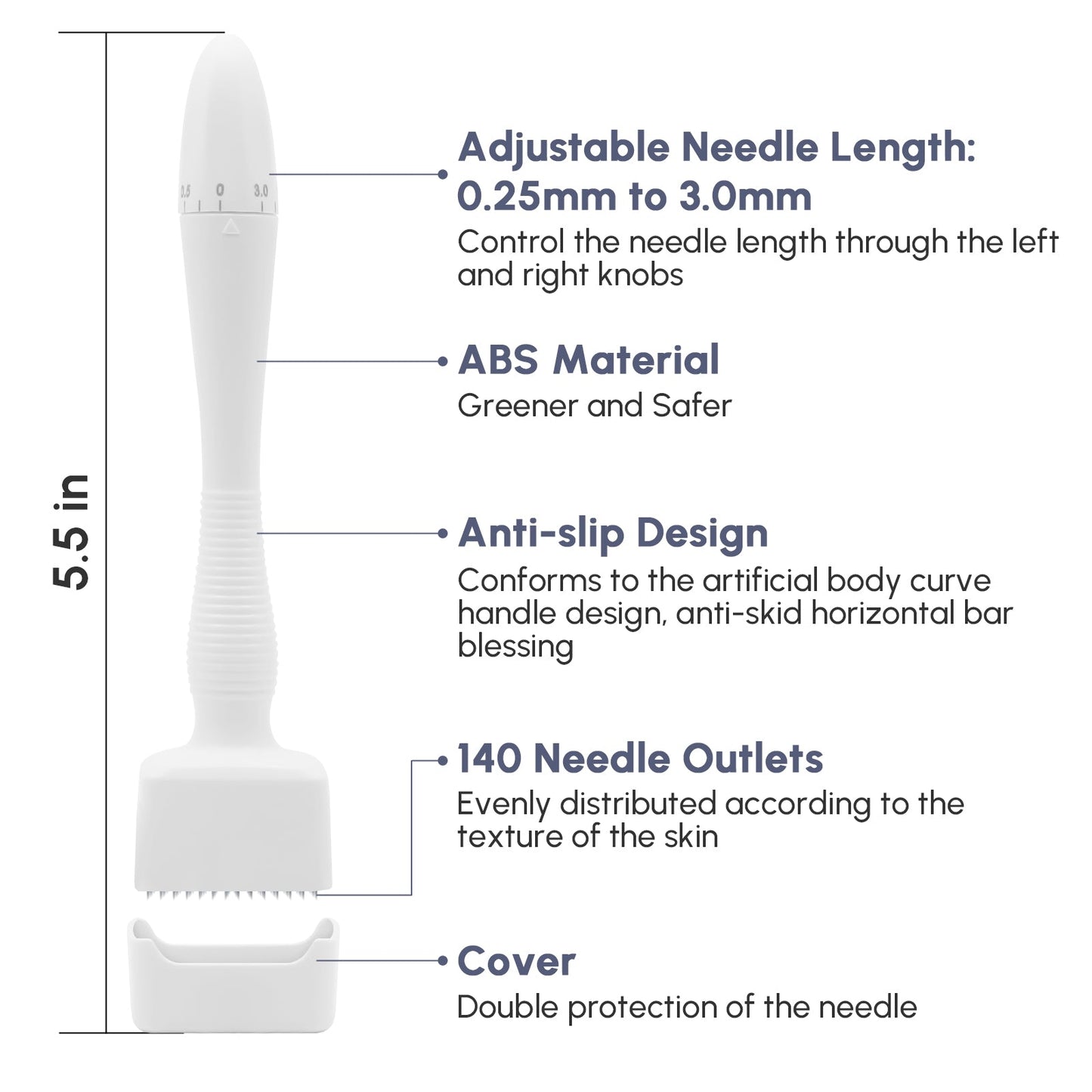 Adjustable Derma Microneedle Stamp Titanium Microneedling Needles Pen