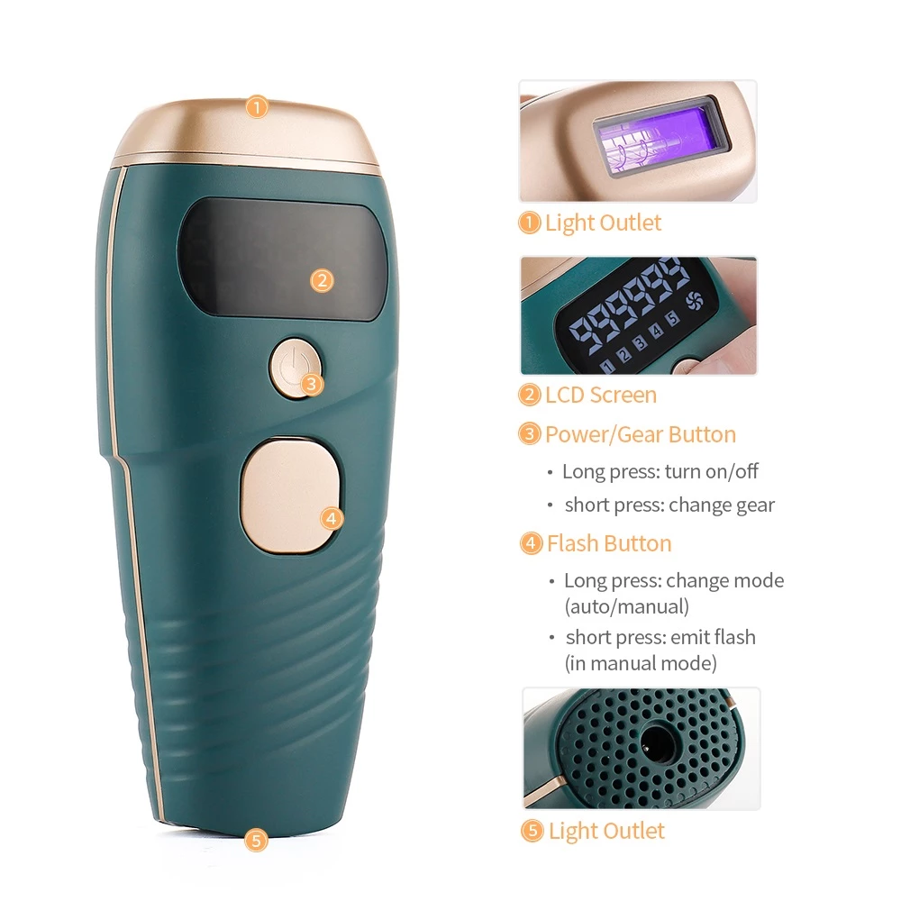 IPL Laser Epilator Painless 999999 Flashes Hair Removal Hair Remover